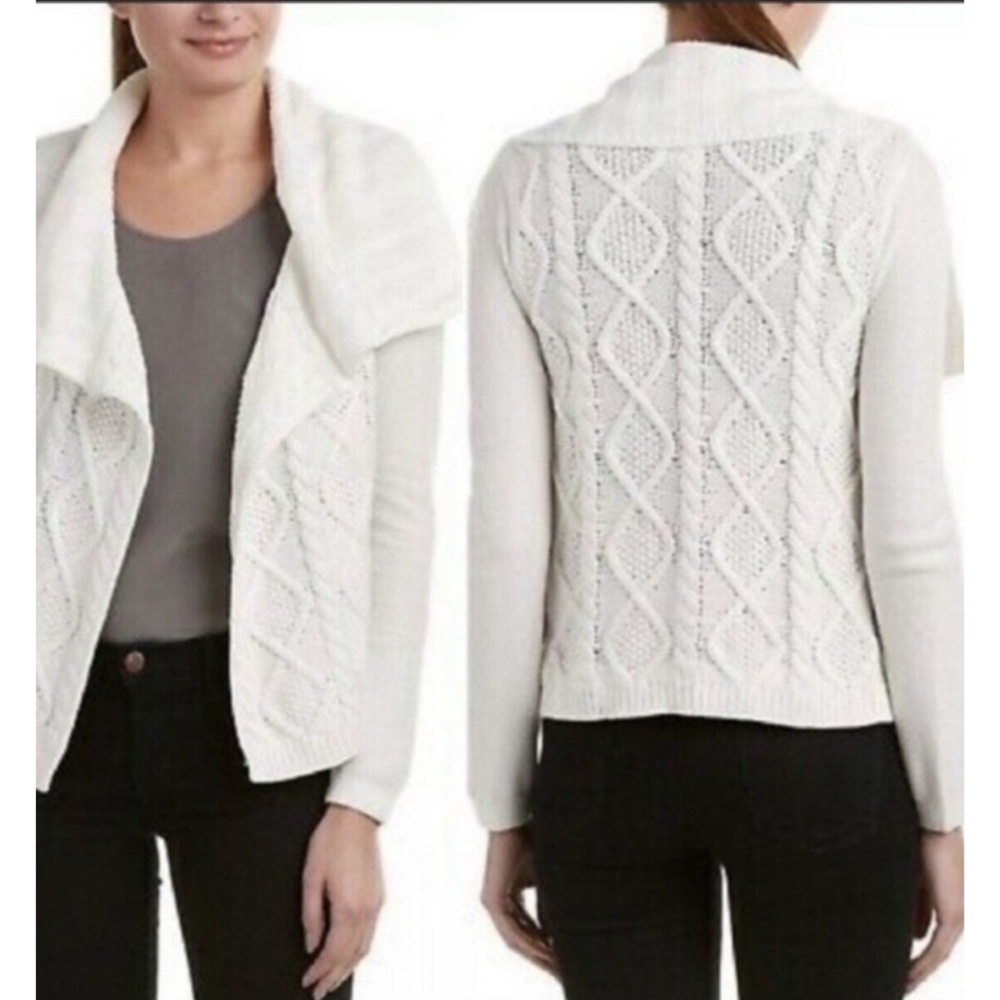 CAbi #193 Open Front Shawl Collar Cardigan Sweater Medium